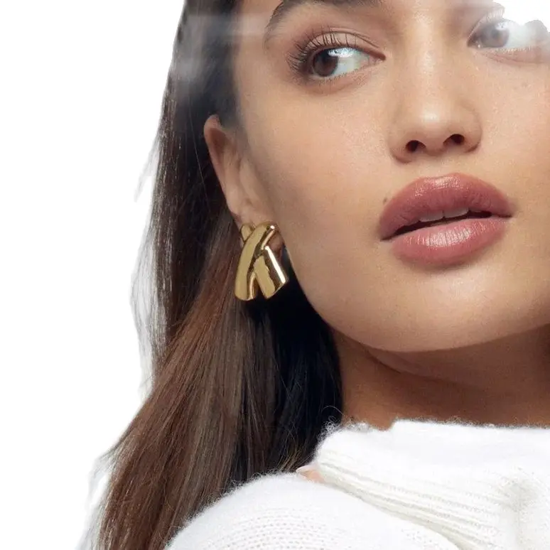 Stainless Steel Geometric Earrings JDE2405033 3 Stainless Steel Geometric Earrings JDE2405033 - Image 3