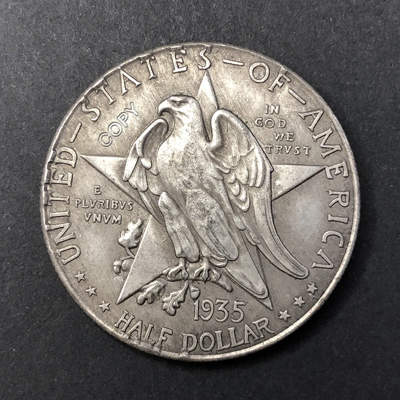 1935 Alamo Commemorative Copper Coin 2 1935 Alamo Commemorative Copper Coin - Image 2