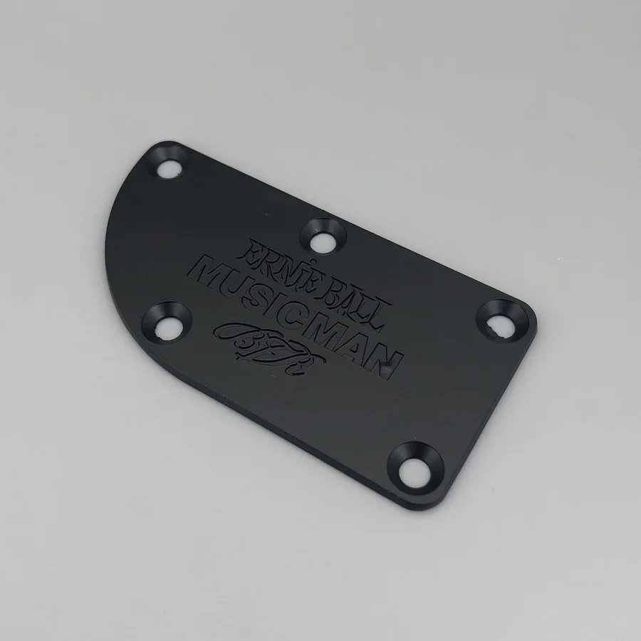 Metal Guitar Neck Plate in Chrome, Black & Gold 4 Metal Guitar Neck Plate in Chrome, Black & Gold - Image 4