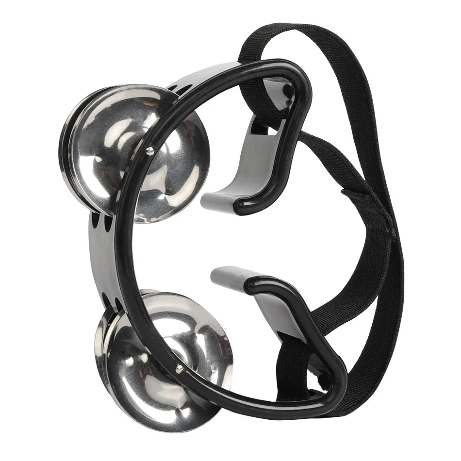 Alice ATB011 Hand and Foot Tambourine in Black or Green 2 Alice ATB011 Hand and Foot Tambourine in Black or Green - Image 2