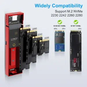 M.2 NVMe SSD Enclosure Aluminum 10Gbps 13 S3760a4e95670456abfe880cfe03fb824W