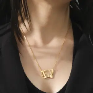 Music Pendant Necklace with Adjustable Chain 14 S376807650282434288c7a3ba300c86342