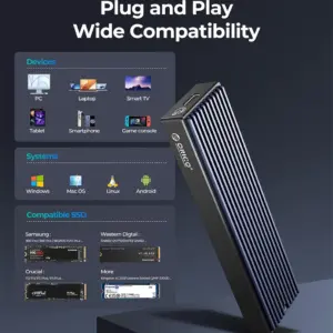 Aluminum M.2 NVMe SSD Enclosure 2TB Support 12 S379a47df9e6d4b0a9ca9782b021d0af1F