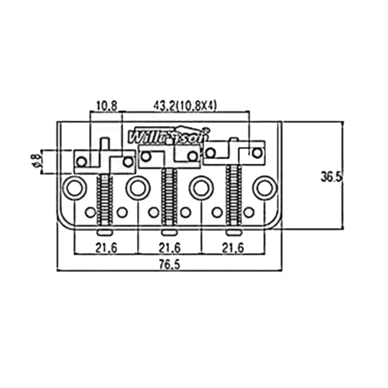 Wilkinson WTBS Short Vintage Electric Guitar Bridge 5 Wilkinson WTBS Short Vintage Electric Guitar Bridge - Image 5