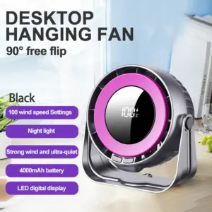 Portable Wall-Mounted Fan with 4000mAh Battery 16 S37de5cbac90545308ec84ed56c82a499o