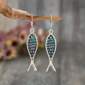 Vintage Fish-Shaped Silver Earrings for Women 8 S37f7a00f0fc04e09a73777eaadf27abdn