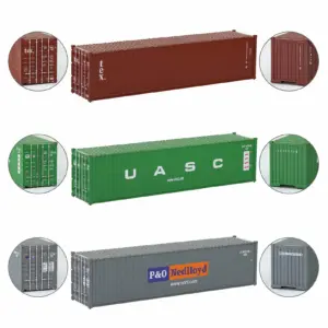 HO Scale Shipping Containers Set of 3 7 S37fe131b293b40f7810de03053068dc1L 1