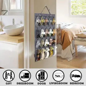 Pink Hair Clips Organizer Wall-Mount 11 S380354d4c8ae492a9778c2c2b4fdf464M