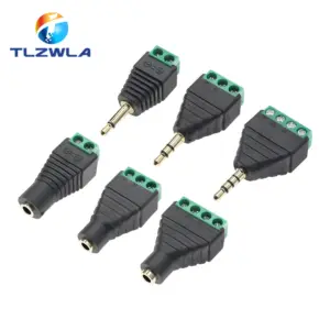 3.5mm Stereo Jack to RCA Mono Adapter with Screw Terminals