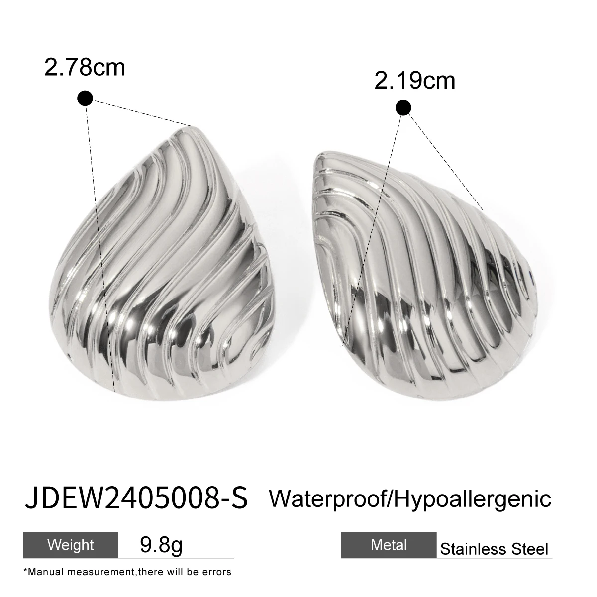 Elegant Gold Stainless Steel Heart Earrings 7 Elegant Gold Stainless Steel Heart Earrings - Image 7