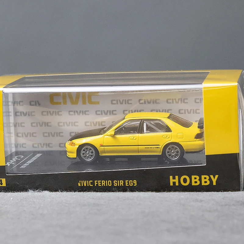Yellow Honda Civic Ferio SiR EG9 Die-Cast Model 6 Yellow Honda Civic Ferio SiR EG9 Die-Cast Model - Image 6