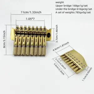Headless 8-String Guitar Bridge with Double-Crank Design 14 S385e82f85a664714bc2f3bc8dbb9c29dl