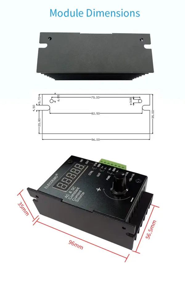 Voltage-Controlled Current Source Module 100mA | JakeSpecial