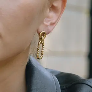 Stainless Steel Door Handle Earrings