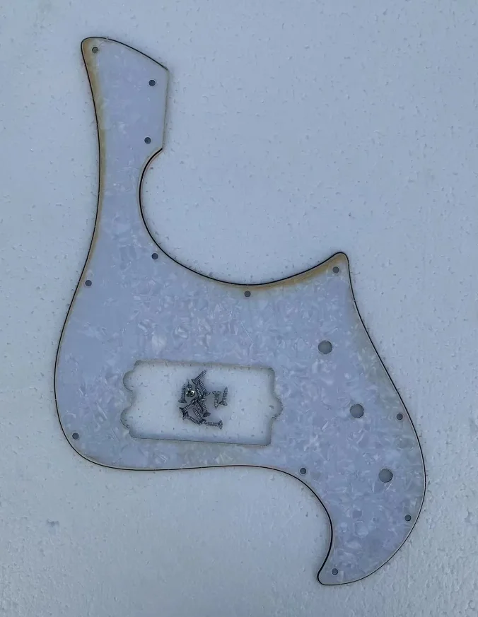 Mother of Pearl Pickguard for D Custom Bass 10 Mother of Pearl Pickguard for D Custom Bass - Image 10
