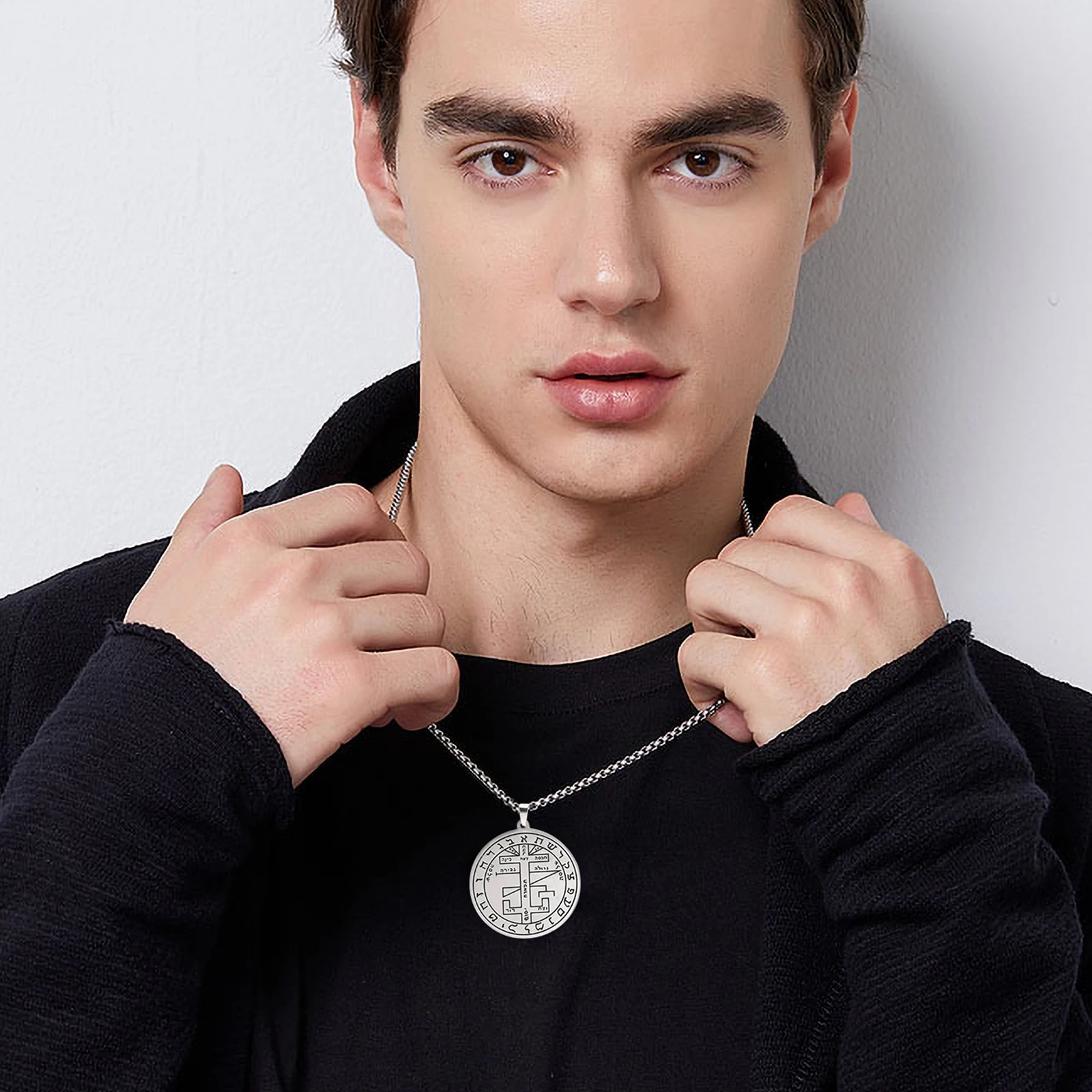 Mystical Brass Warrior Talisman Necklace 3 Mystical Brass Warrior Talisman Necklace - Image 3