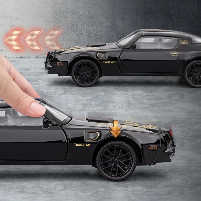 1:32 Scale Diecast Muscle Car Model in Black, Red, or White 3 1:32 Scale Diecast Muscle Car Model in Black, Red, or White - Image 3