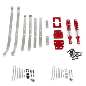RC Car Rear Axle Shock Absorber and Leaf Spring Set