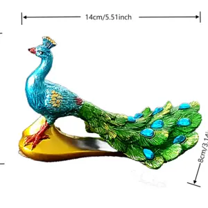 Elegant Peacock Resin Sculpture for Home Decor 11 S38aa110f369149e7b60198b892cbd133U