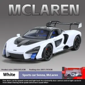 White McLaren Senna 1:24 Diecast Model 18 S38d3d8db95bf49b4a5db28a3c4b86b51S 2