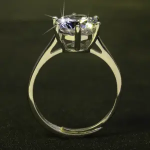 Platinum Wedding Ring with 1-Carat Moissanite 14 S38e51d6f51eb4655b5871a15cd28a3a4m