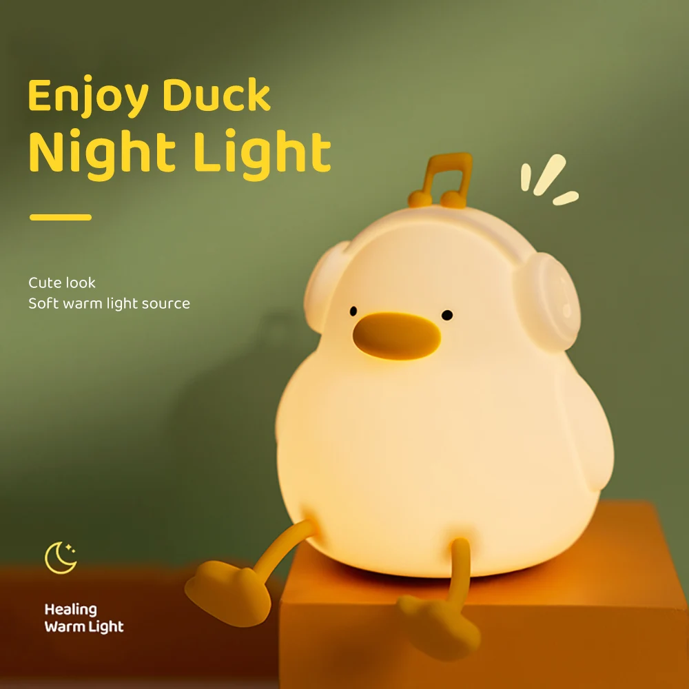 Cute Duck Night Light with Rechargeable Battery 5 Cute Duck Night Light with Rechargeable Battery - Image 5