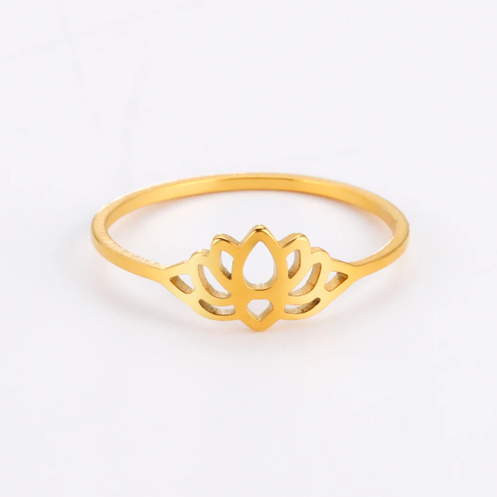 Gold Lotus Vintage Women's Ring 7 Gold Lotus Vintage Women's Ring - Image 7