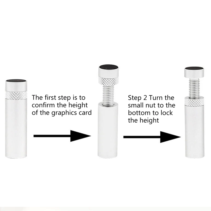 Adjustable Aluminum GPU Support for PC 4 Adjustable Aluminum GPU Support for PC - Image 4