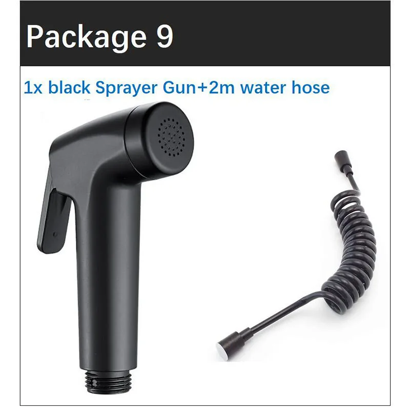 Black Handheld Bidet with G1/2" Connection 9 Black Handheld Bidet with G1/2" Connection - Image 9