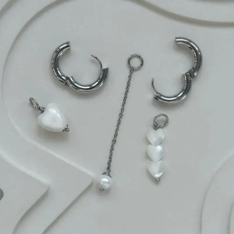 Geometric Heart Earrings for Women 2 Geometric Heart Earrings for Women - Image 2