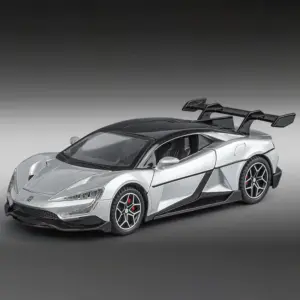 Red 1:32 Scale Diecast Supercar with LED Lights 18 S38fb2037b4a04a83848a7f78dcfe8820K