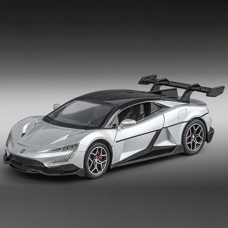 Red 1:32 Scale Diecast Supercar with LED Lights 9 Red 1:32 Scale Diecast Supercar with LED Lights - Image 9