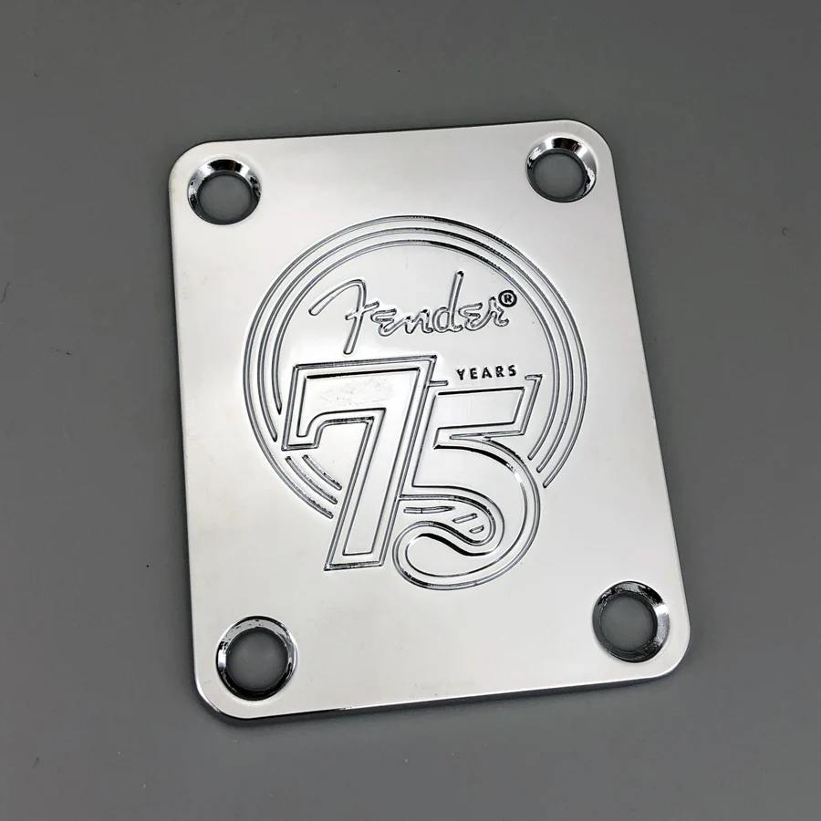 ST & Tele Guitar Neck Plate in Chrome, Silver, Black 8 ST & Tele Guitar Neck Plate in Chrome, Silver, Black - Image 8