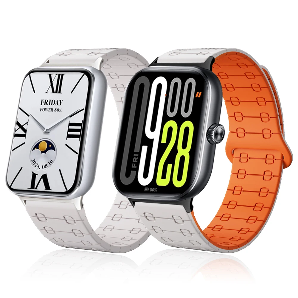 Redmi Watch 4/5 & Xiaomi Mi Band 9/8 Pro Silicone Strap 2 Redmi Watch 4/5 & Xiaomi Mi Band 9/8 Pro Silicone Strap - Image 2