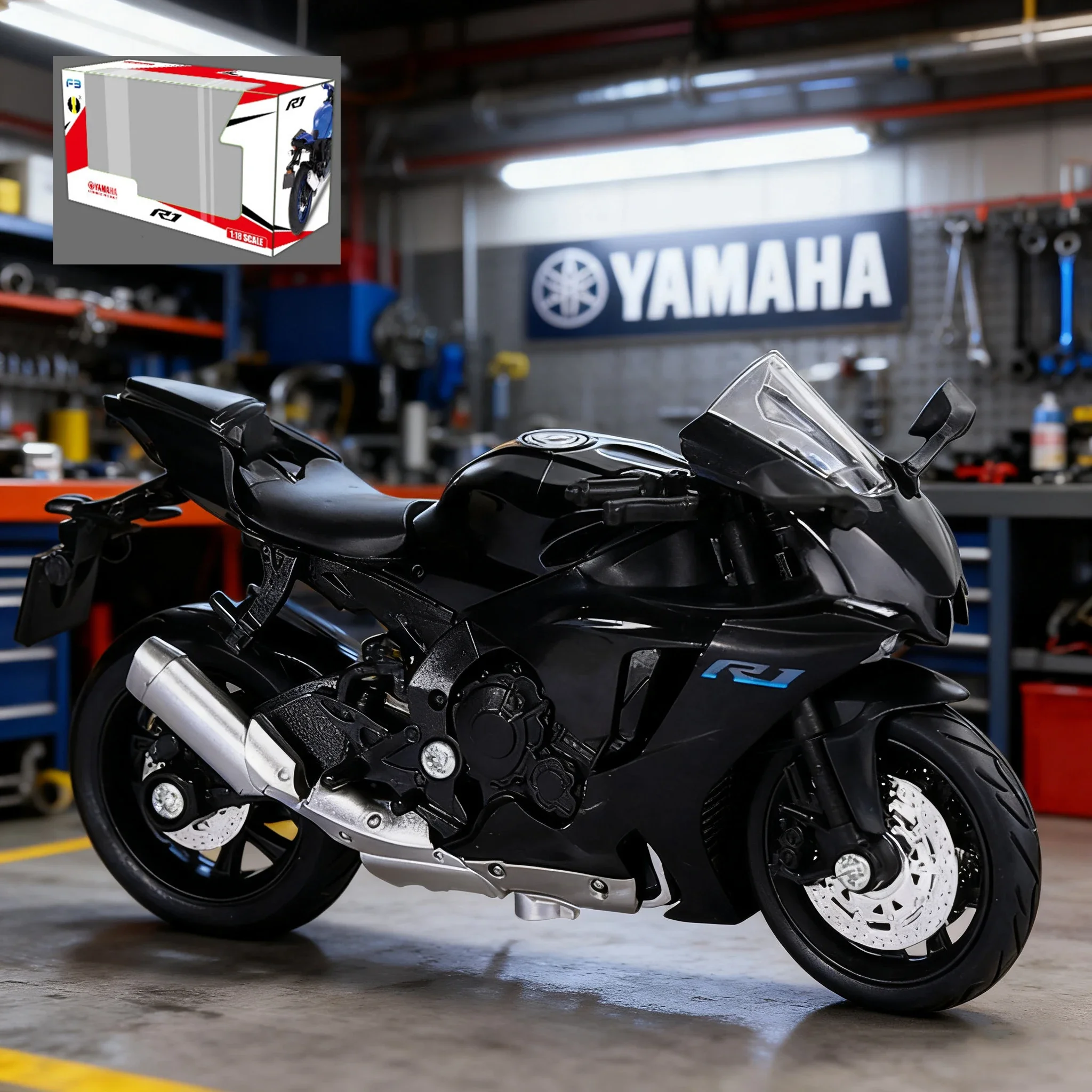 Yamaha YZF-R1M Motorcycle Model 1/12 Scale 10 Yamaha YZF-R1M Motorcycle Model 1/12 Scale - Image 10