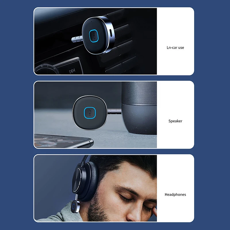 Black Bluetooth Receiver for Car Audio 2 Black Bluetooth Receiver for Car Audio - Image 2