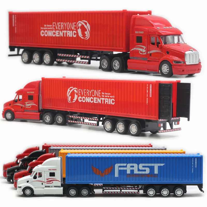 1:48 Scale Diecast Container Truck Model 3 1:48 Scale Diecast Container Truck Model - Image 3