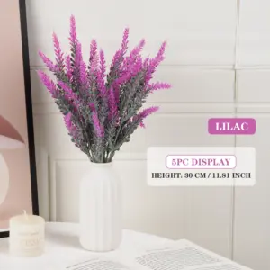 Artificial Lavender Flower Set for Home Decor 16 S39b871e4413b4557a24947742c3e6429O