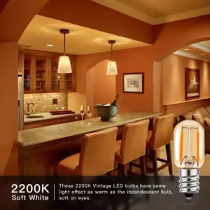 Vintage LED Filament Bulb Set 50 E12/E14 2200K 12 S39ba4d09e16447c1afbfbe796909c455n