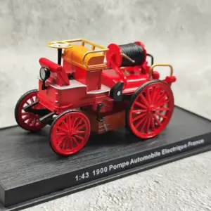 Vintage French Electric Fire Truck 1/43 Die-Cast Model 7 S39ed414768854439a7d47fe68b99c010V