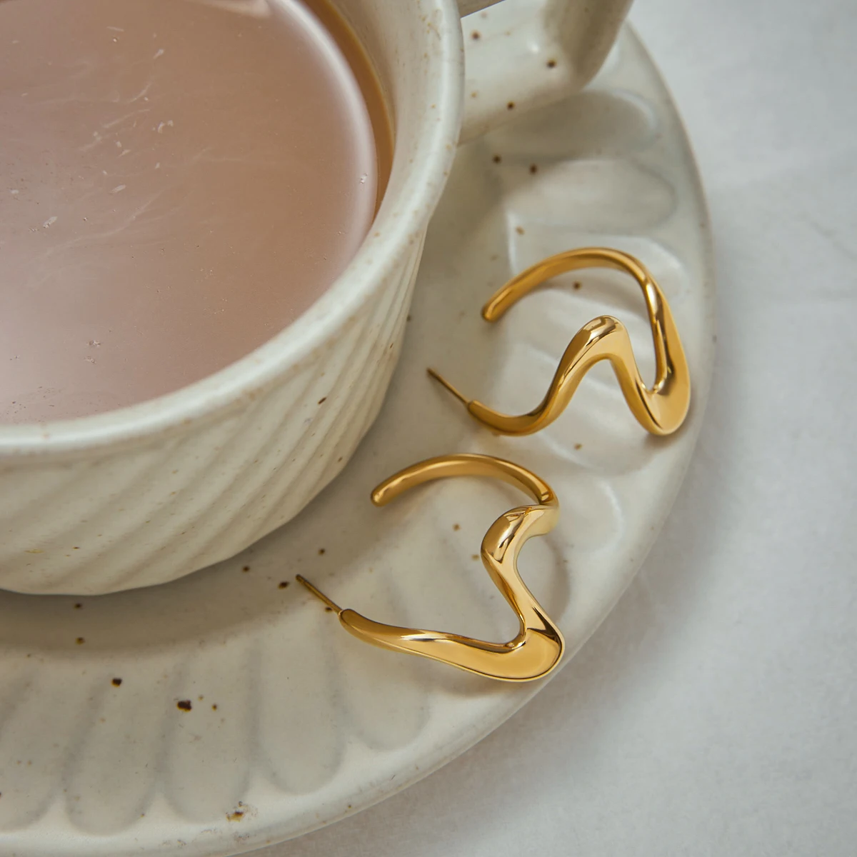 Modern Stainless Steel Geometric Earrings 5 Modern Stainless Steel Geometric Earrings - Image 5