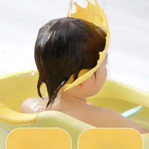 Bright Yellow Silicone Shower Hat for Kids 10 S39fc34e0bfbd4cea9c32640fe9fea9ba3