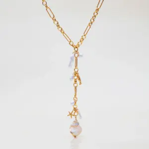 Ocean-Inspired Stainless Steel Necklace with Acrylic Pendant 10 S3a0196ac7f1748f7928246605682086fU