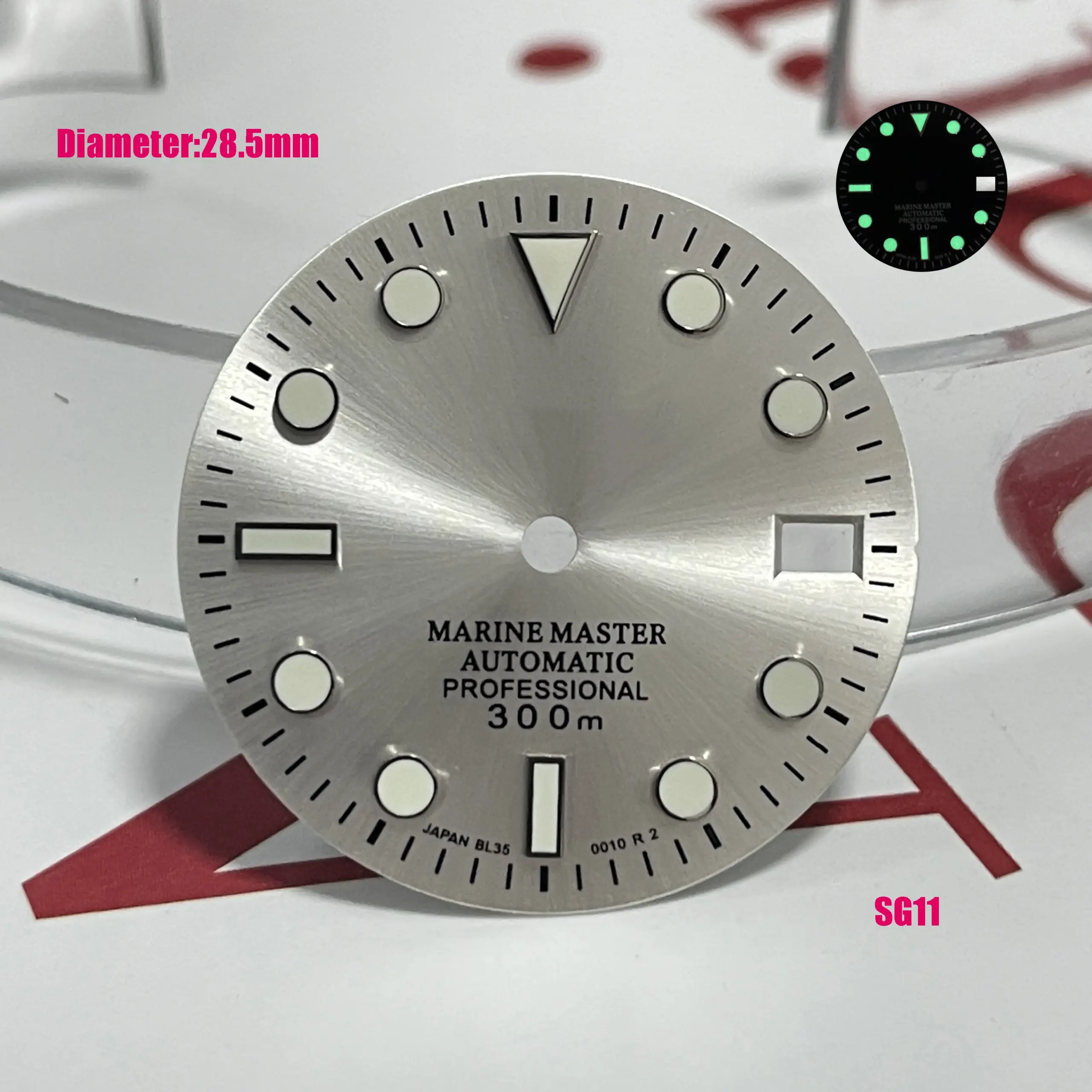 28.5mm Vibrant Green Dial for Diver Watches 9 28.5mm Vibrant Green Dial for Diver Watches - Image 9