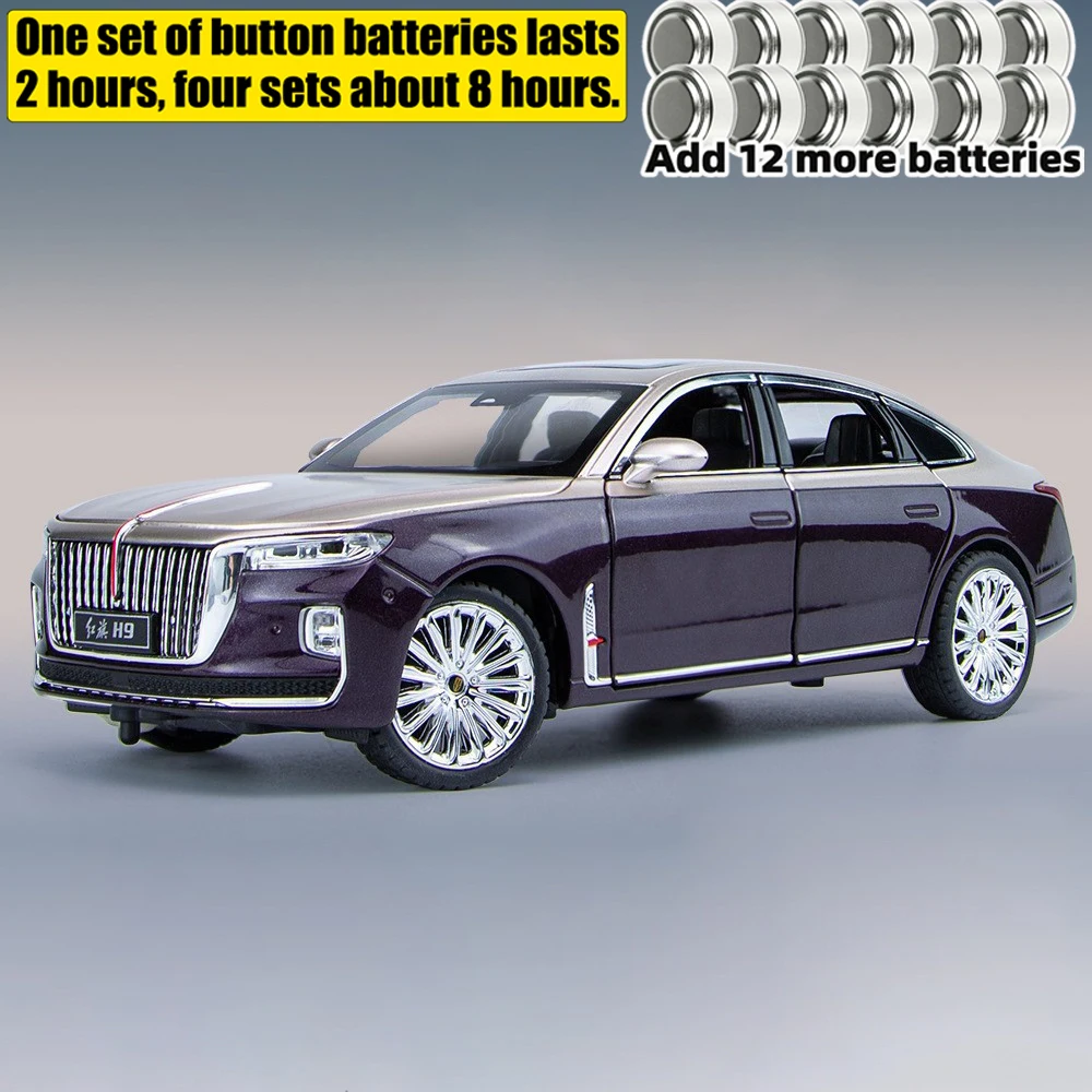 1:24 HONG QI H9 Luxury Sedan Model 8 1:24 HONG QI H9 Luxury Sedan Model - Image 8