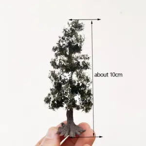 Miniature Snow-Covered Wire Cedar Tree Set 16 S3a187f87ad7241619b0e145c2097c97eg