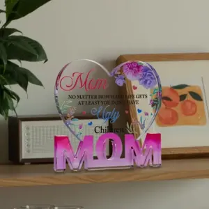 Heart-Shaped Acrylic Wall Decor for Moms 10 S3a2231a654bb4bbba8d2b7520103a3e1C