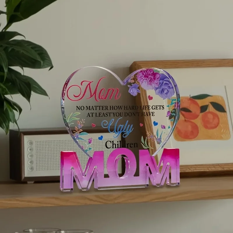 Heart-Shaped Acrylic Wall Decor for Moms 5 Heart-Shaped Acrylic Wall Decor for Moms - Image 5