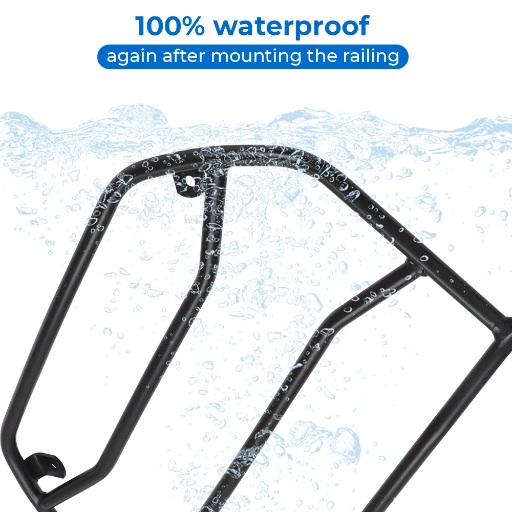 Black Rear Luggage Rack for Honda NT1100 2022 5 Black Rear Luggage Rack for Honda NT1100 2022 - Image 5