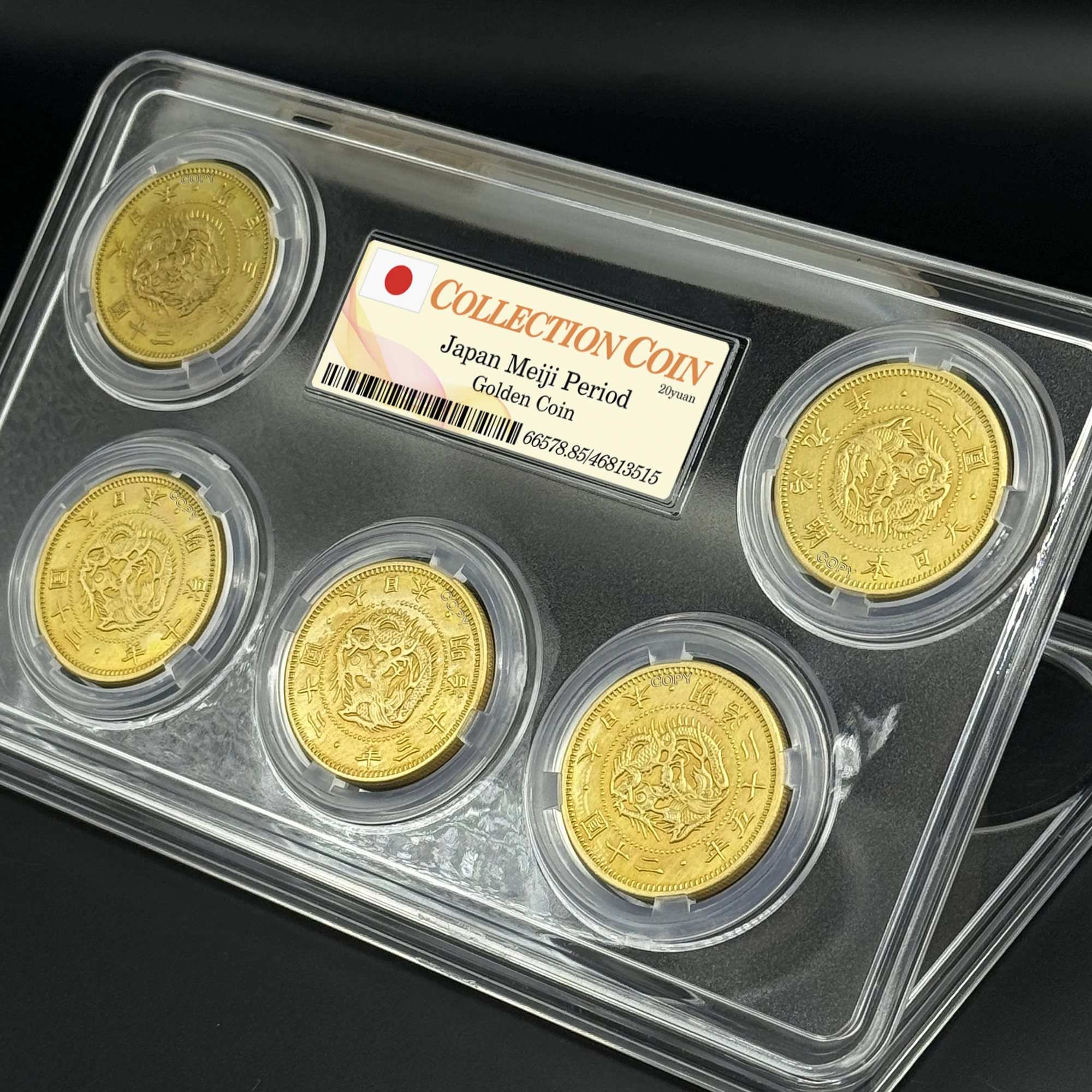 Japanese Commemorative Copper Coin Set 35mm 3 Japanese Commemorative Copper Coin Set 35mm - Image 3